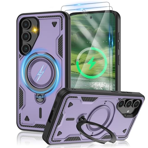 Coque Samsung S24 FE violette anti-choc et anti-traces MagSafe