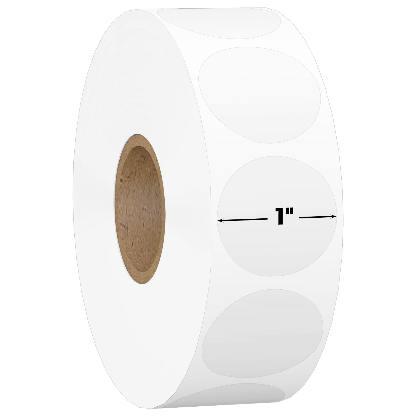 1000 Clear Circle Stickers for Sealing - 1" Round Transparent Labels | 3X Stronger Adhesive, Waterproof & Residue-Free Removable Clear Stickers for