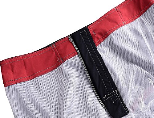 Image of unitop Men's Bathing Board Trunks Beach Shorts Holiday Hawaiian Colorful Striped