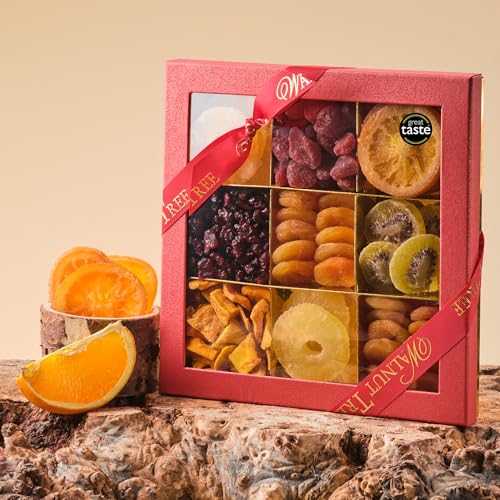 Walnut Tree – Dried Fruit Gift Box – Handpacked In The Uk With Pineapple, Strawberry, Orange, Cherry, Apricot, Kiwi, Mango – Vegan, Vegetarian, Halal, Kosher, Gluten Free Diets – 650G - 3
