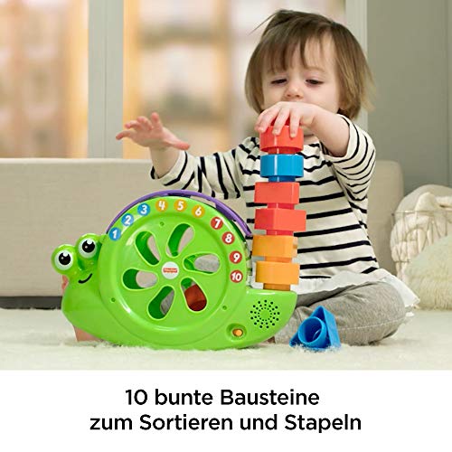 Fisher-Price FRB88 - Sortier-Schnecke mit Liedern und Geräuschen, Babyspielzeug ab 6 Monaten – Bild 5