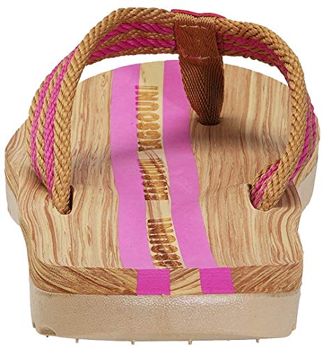 Eagsouni Men'S Women'S Flip Flops Casual Comfort Thong Sandals Non-Slip Slippers For Beach Pink thumb #5