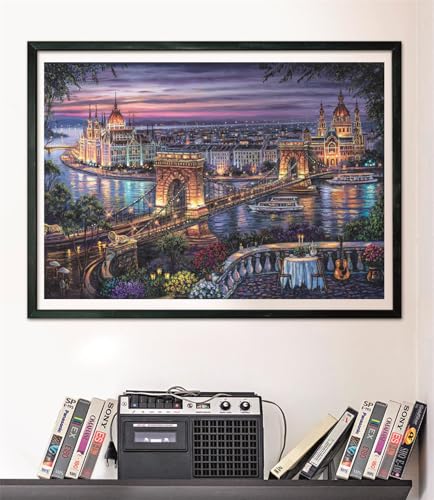 Puzzle 1000 pièces : Lumières du Danube Clementoni Puzzles - vue 5