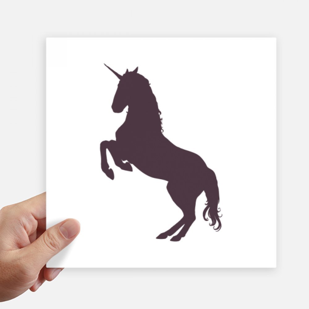 Stickers de unicornio negro de 20cm para renovar la decoración de paredes de habitaciones