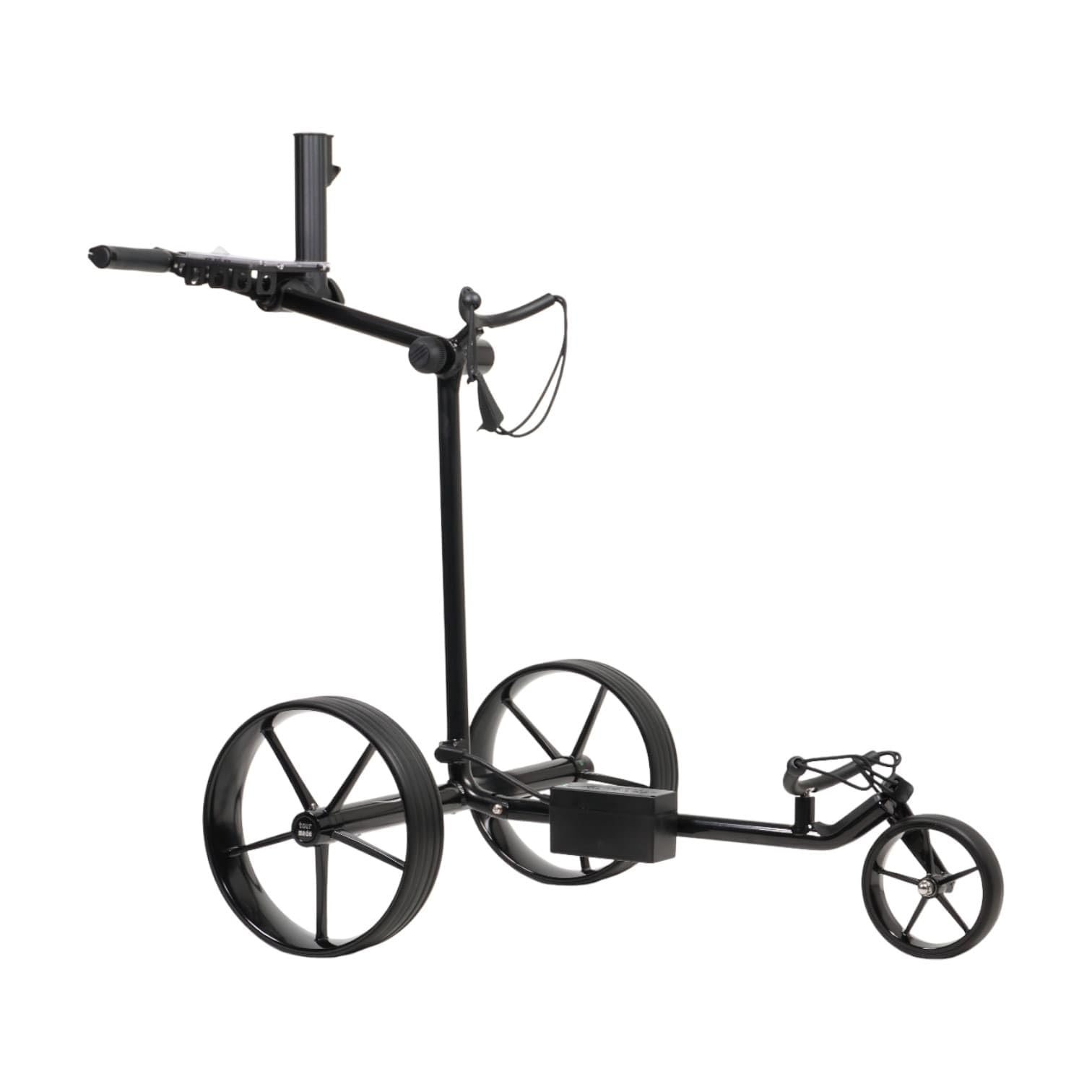 tour made RT-670 / 670S Golftrolley elektrisch I nur 5,5 kg I Dank Parkbremse, Bergabfahrbremse & Hangausgleich pefekt für bergige Plätze I neues Modell I Deutsche Markenqualität