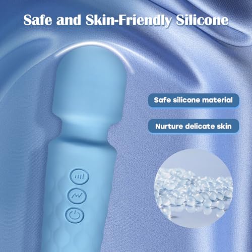 Image of LUMIO Body Back Relaxation Massager Multi-Modes for Muscle Relaxation, Blue | LUMIO Body Back Relaxation Massager - Mini - Travel - 8 Speeds 20 Modes for Body Muscle Relaxation, Blue