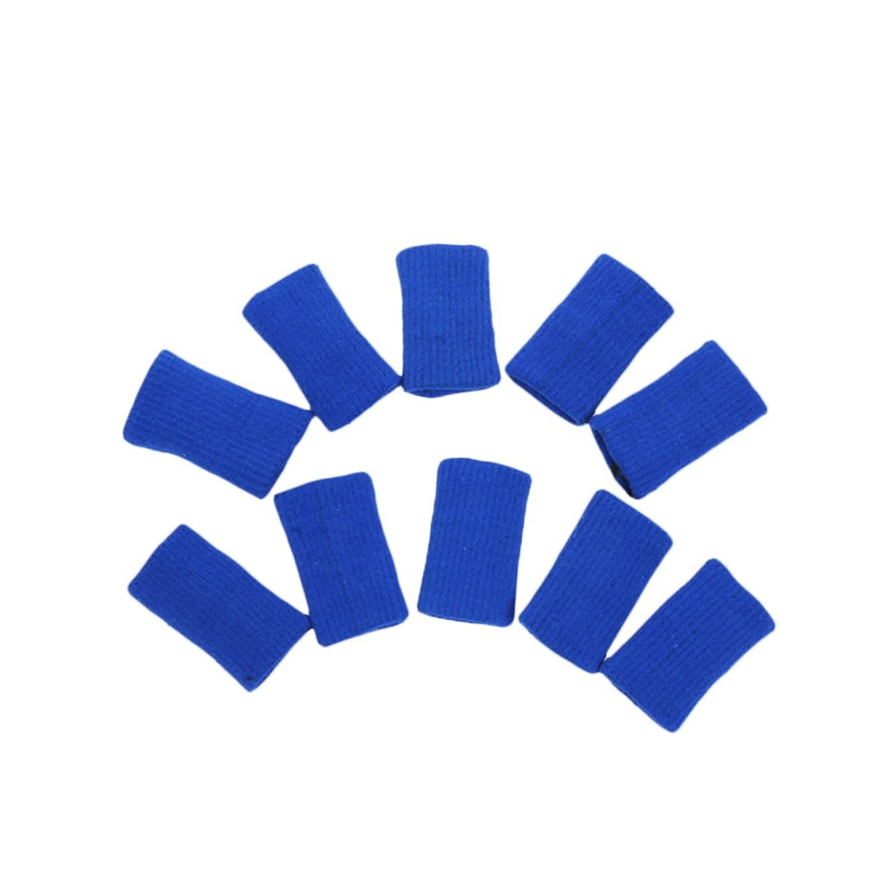 FRCOLOR 20 Pcs Practical Sports Sleeves Glove Holder Thumb Brace Finger Braces Support Finger Protector Gloves Holder Finger Braces for Volleyball Finger Sleeves Blue