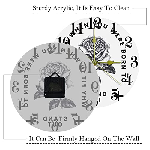 Horloge murale silencieuse sans tic-tac mécanisme quartz discret