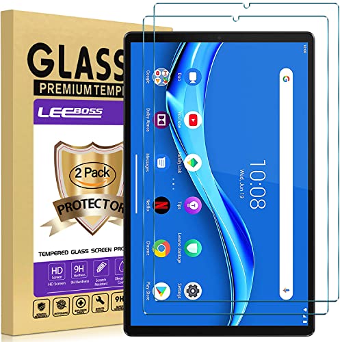 LEEBOSS [2 Piezas] Protector Pantalla para Lenovo Tab M10 FHD Plus 10,3" TB-X606F Vidrio Templado Ultra Transparente Dureza 9H [2.5D borde redondo] Cover