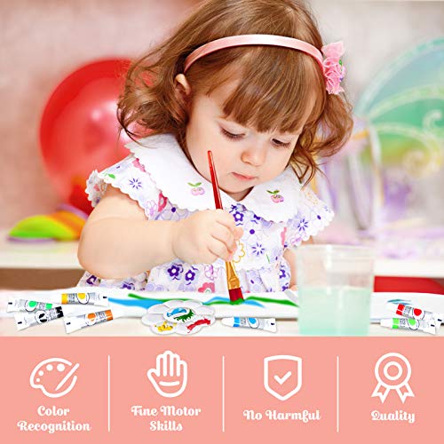 Paint Set Toy for Kids 27 Pcs of Acrylic Kids Painting Set Supplies Drawing Easel, Paintbrushes, Canvas, Palette, Smock, Travel Bag Art Crafts Painting Kits for 4-12 Years Old Boys & Girls Gifts