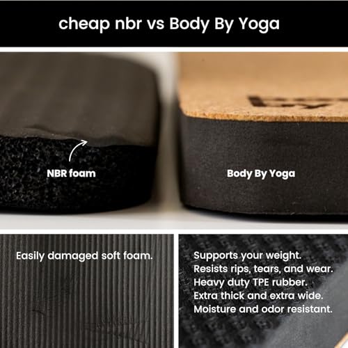 Image of Premium Yoga Knee Pad Cushion - Extra Thick Support for Knees, Elbows & Headstands | All the Comfort of an Extra Thick Yoga Mat with the Stability You Need for Standing Poses | Reversible Non-Slip Grip | Ideal for Yoga & Pilates Knee Pads