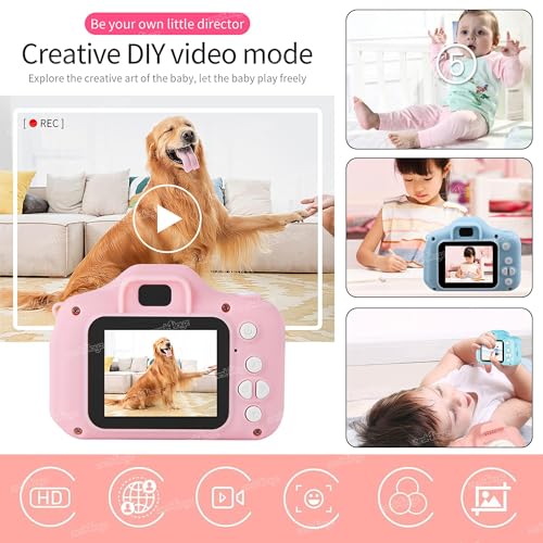 Image of Zest 4 Toyz Digital Camera for Kids Camera for Photos and Videos Mini Camera for Photography USB Rechargeable with 2 Inch Screen HD Capture Support 32GB Card (SD Card Not Included) - Multicolor