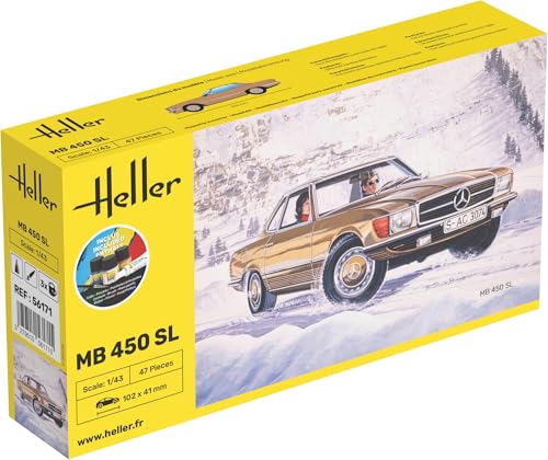 Heller 56171 kit loisir créatif MB 450SL 1/43 pour s'initier au modélisme auto