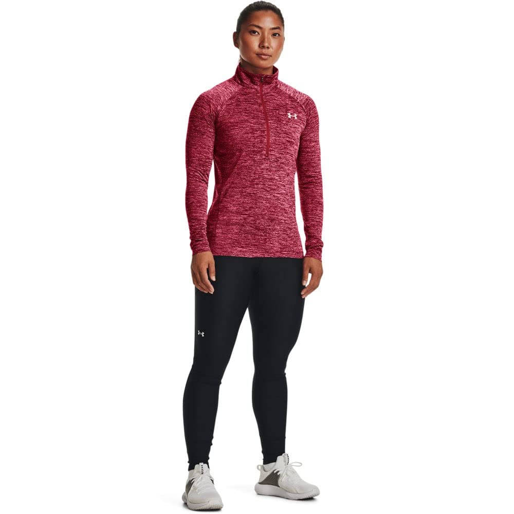 Under Armour Tech Twist Langarm-Pullover, 1/2 Reißverschluss Mezza Cerniera Donna