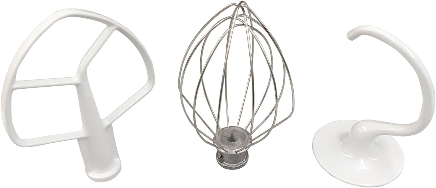 Replacement for fits 5 Qt 3 Piece K5A Attachment Pack for Stand Mixers