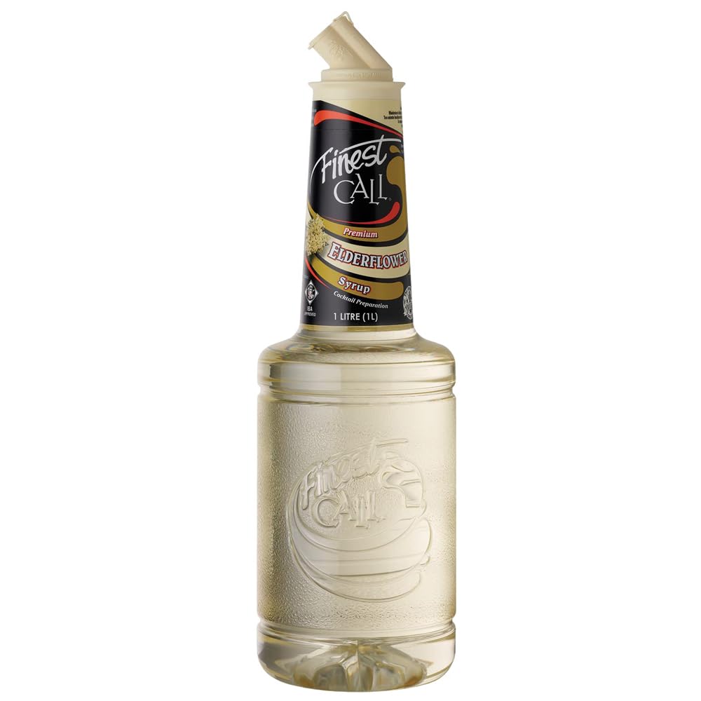 Finest Call Elderflower Syrup| Non-Alcoholic | Cocktail Ingredient | 1 Litre Bottle | Easy Pour | Bar Essential | Premium Ingredients | Cocktails, Cocktails, Drinks, Desserts