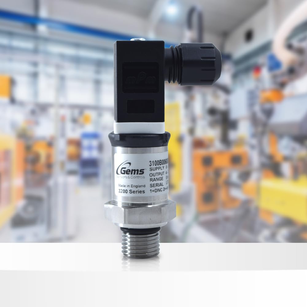 Heavy Duty Series Compact OEM Pressure Transmitters (Range: 0 to 60Bar) (Without Reducer, (0-60 bar)) | Industrial Pressure Transmitter | Gems Sensors 3200