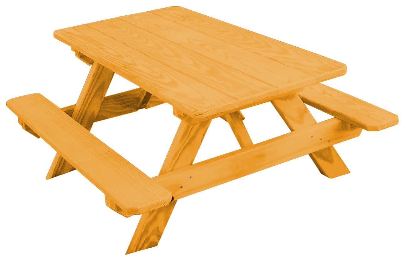 Furniture Barn USA Pine Kid's Table, Natural Stain