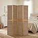 Homestyle4u Paravent Raumteiler in XL Größe, Bambus 4-teilig, Faltbar, 2m Höhe, Holz Braun, Sichtschutz Trennwand für Wohnzimmer