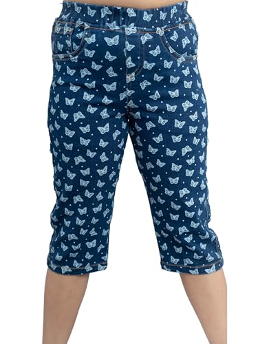 Image of KiddoPanti Girls Denim Capri Jeggings