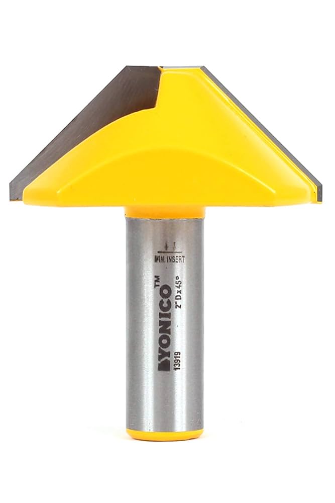 Amazon | ヨニコ V溝 フラットボトム ルータービット 直径2