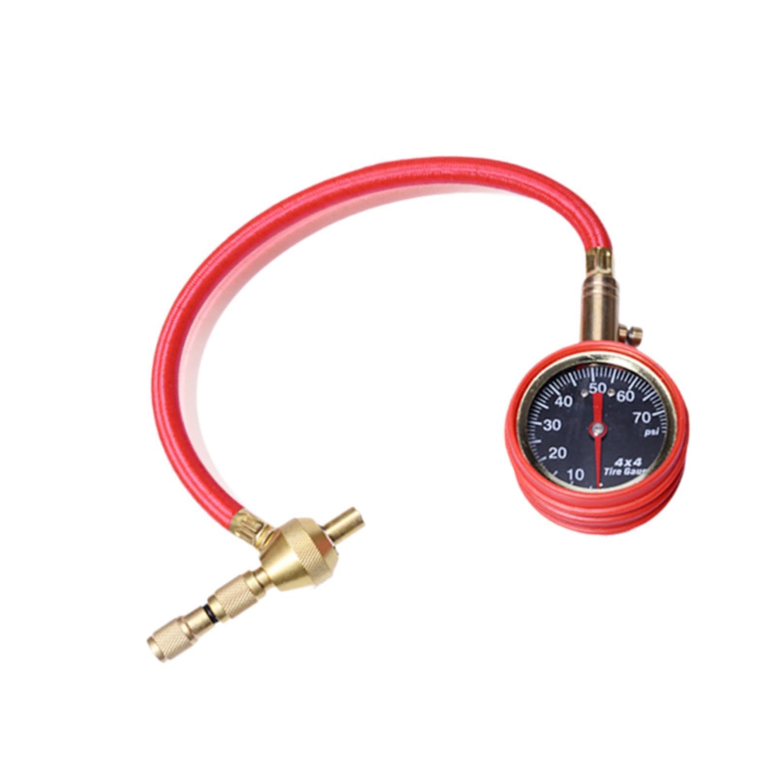 Desinflador de Neumáticos 4x4, Manómetro de Presión de Neumáticos de 0 a 70 PSI para Camiones, Motocicletas Y UTV.
