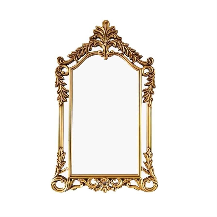 アンティーク　装飾的なゴールド壁掛け鏡 アンティーク 装飾的なゴールド壁掛け鏡 アンティーク調