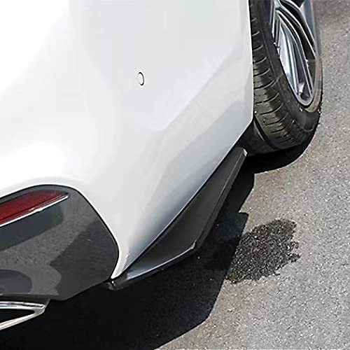 Jeseny 2 Pcs Car Rear Bumper Guard Diffuser Splitter Front Bumper Lip Body Kit Vehicle Blade Rear Shovel, Side Fender Skirt Lip Splitter Guard Protector Universal Size For Most Cars (Black) #TOP5