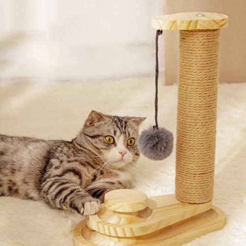 Balacoo Bola de Gato Arranhador Bolas de Pelúcia Penduradas Brinquedo de Gato Redondo Bonito Pegador