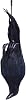 Hugsweet Realistic Hanging Dead Crows Decoy, 12 Inch Artificial Black Crow Decor,Lifesize Handmade Black Feathered Crow, Birds Model Decoration For Scaring Birds Re-pellent Party Haunted House
