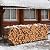 CADUKE 8.2ft Firewood Rack Outdoor & Indoor, Heavy Duty Metal Log Holder Storage Stand, 1/2 Cord Wood Rack Stacker with 1000lbs Capacity, Fire Wood Racks with16 Support Legs, for Patio Deck, Black