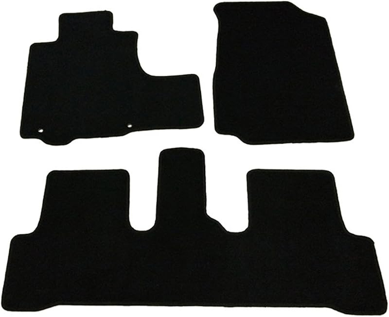 Tapetes automotivos de nylon pretos para Honda CR-V 2007 a 2011 IKON MOTORSPORTS CP078BK