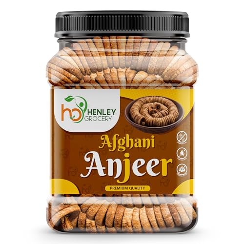 Image of HENLEY GROCERY Premium Dried Afghani Anjeer I Healthy Dry Fruit Dried Figs | Figs Dry Fruits Anjir Dry Fruits Anjeer Big and Soft (500g)