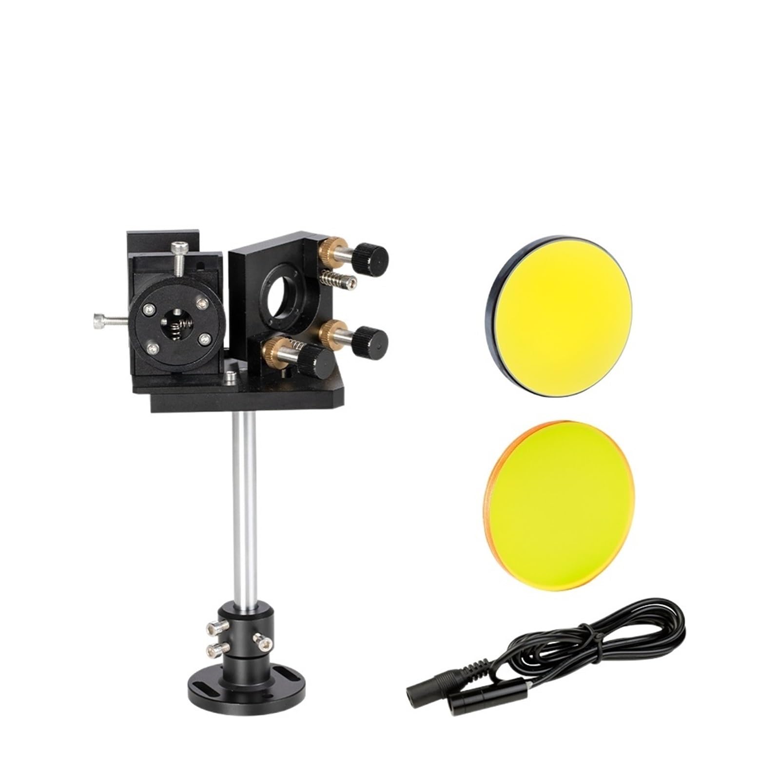 Beam Combiner Set 25mm Laser Beam Combiner +Mirror Mount + Laser Red Pointer for CO2 Laser Engraving Cutting Machine(Set A)