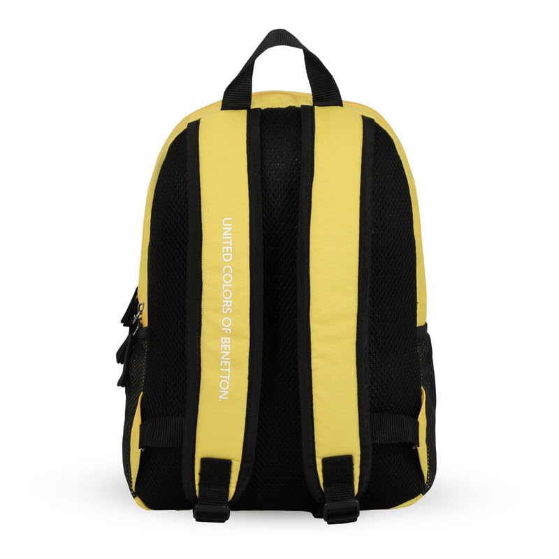Image of UNITED COLORS OF BENETTON Citron Unisex 2 Compartment 12 L Casual Backpack - Yellow