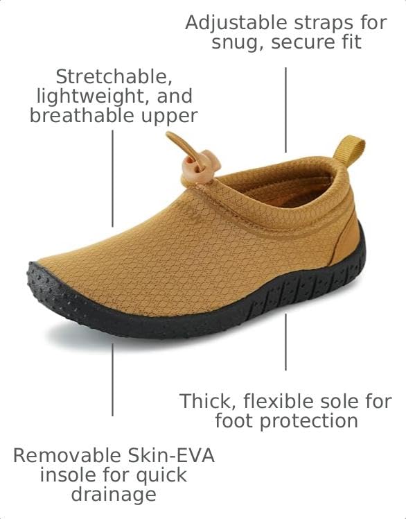 Image of WHITIN Little /Big Kids Amphibious Water Shoes | Boys /Girls Aqua Socks Z1K01