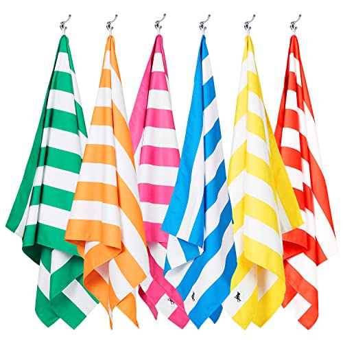 Dock & Bay Quick-Dry Sporthandtuch-Sets - Kompakt & leicht - 100% recycelt - Inklusive Tragetasche - Cabana Set of 6 - Large (160x90cm, 63x35) Cover