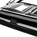 Zippered Leather Portfolio Binder with Junior Legal 5x8 Notepad - Black PU Leather Business Padfolio Organizer Folder with 8 Inch Tablet Sleeve & Gift Box by Lautus Designs