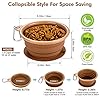 BARWO-Collapsible-Dog-Bowl-with-Non-Skid-Suction-Base-100-Pure-Silicone-Foldable-Water-Bowl-Portable-Dog-Bowl-for-Travel-Hiking-Camping-350mL-1-Piece Portable Dog Bowl for Camping