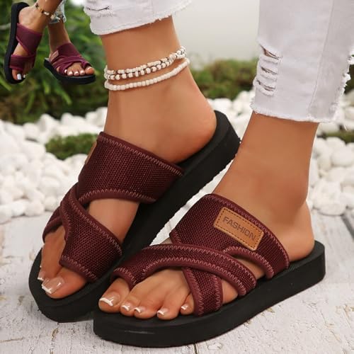 2025 Women's Orthopedic Sandals – Comfortable Arch Support, Non-Slip Sole, Breathable Mesh Flats, Perfect for Summer Beach & Casual Wear4