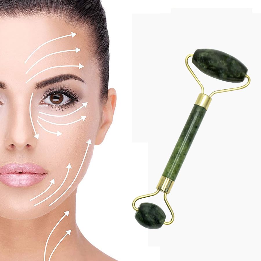 BRONSON PROFESSINAL | Anti Aging 100% Natural Jade Stone Roller | Massager With Tool for Face and Body Massager(Geen) - Image 4 thumbnail