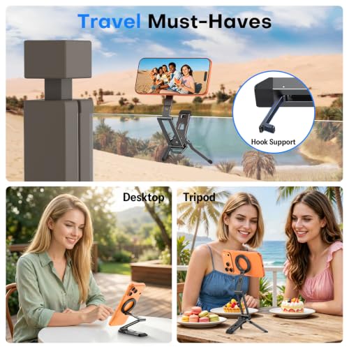 OMOTON TP06-E [3-Adjust] Sturdy Compact Magnetic Phone Tripod for iPhone 18 - image 3
