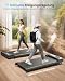 4 in 1 Walking Pad mit 7% Steigung, Laufband für Zuhause mit LED, leises Unter Schreibtisch Laufband, Platzsparend Faltbar,bis 136kg,Basismodell