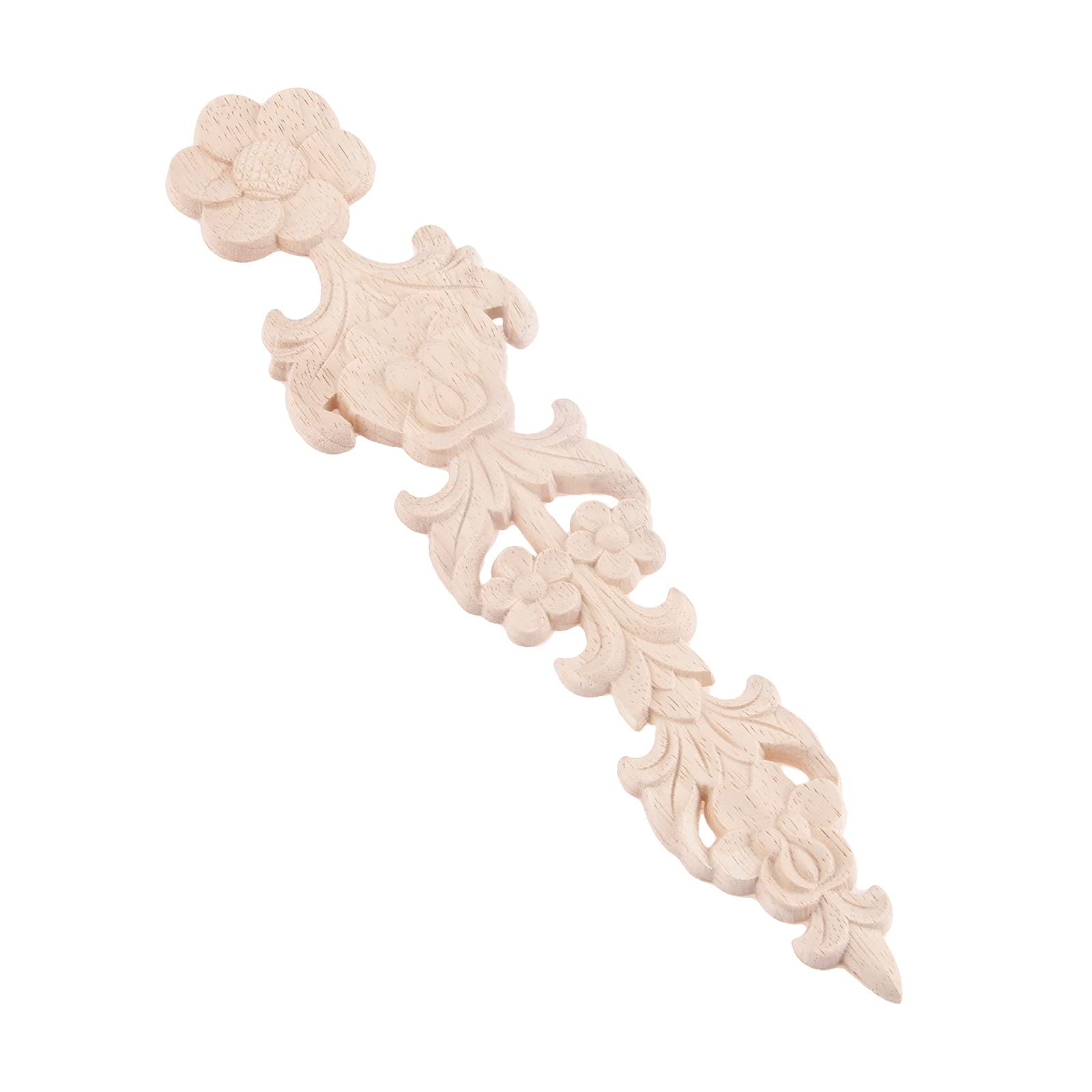 Applique In Legno Intagliato Stile Europeo Vintage | 4 Pezzi | Non Dipinto | Per Decorazione Mobili E Pareti - Foto 8