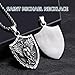 St Michael Necklace for Men - Stainless Steel Archangel Patron Amulet Medal Pendant,Saint Michael/Christopher/Joseph/Jude/Benedict/Anthony/Virgin Mary Catholic Jewelry Gift for Protection Confirmation