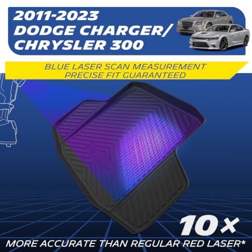 Image of Michelin Vehicle Mats for 2011-2023 Dodge Charger /Chrysler 300 RWD(1 Piece) | All-Weather TPE Custom Fit Liner, Premier