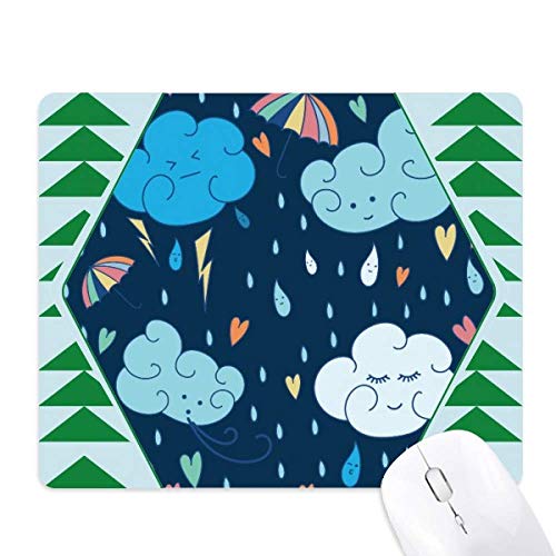 Pluie coeur tapis en caoutchouc pour apporter de la poésie à votre bureau