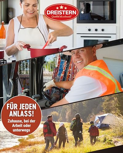 DREISTERN Möhreneintopf 800g I Mit Fleischbällchen & Gemüse I Herzhafter Eintopf in recyclebarer Konservendose I Lange Haltbarkeit dank natürlicher Konservierung I Hausmacher Qualität