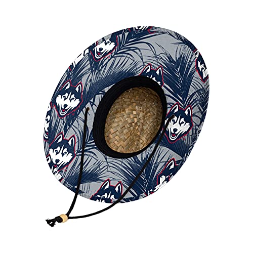 Image of FOCO Men's NCAA College Team Logo Floral Straw Sun Hat