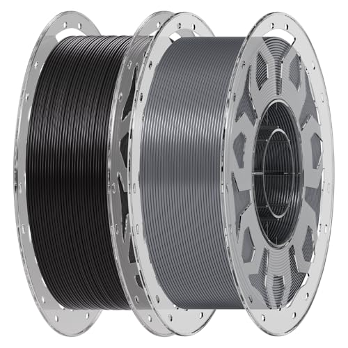 Image of Creality 3D Printer Filament Black & Grey, PLA Bundle 2 kg for 3D Printing, 1.0kg (2.2lbs) Spool, Enhanced Toughness No Warp, Accuracy ±0.03mm Printing Filament, for 3D Printers